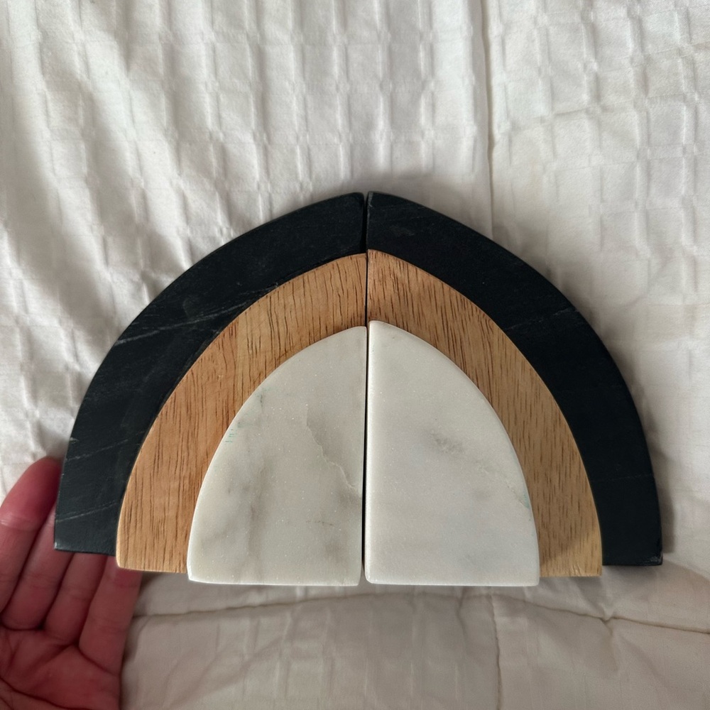 Marble Book Ends